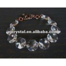 Clear Octagon bead bracelet